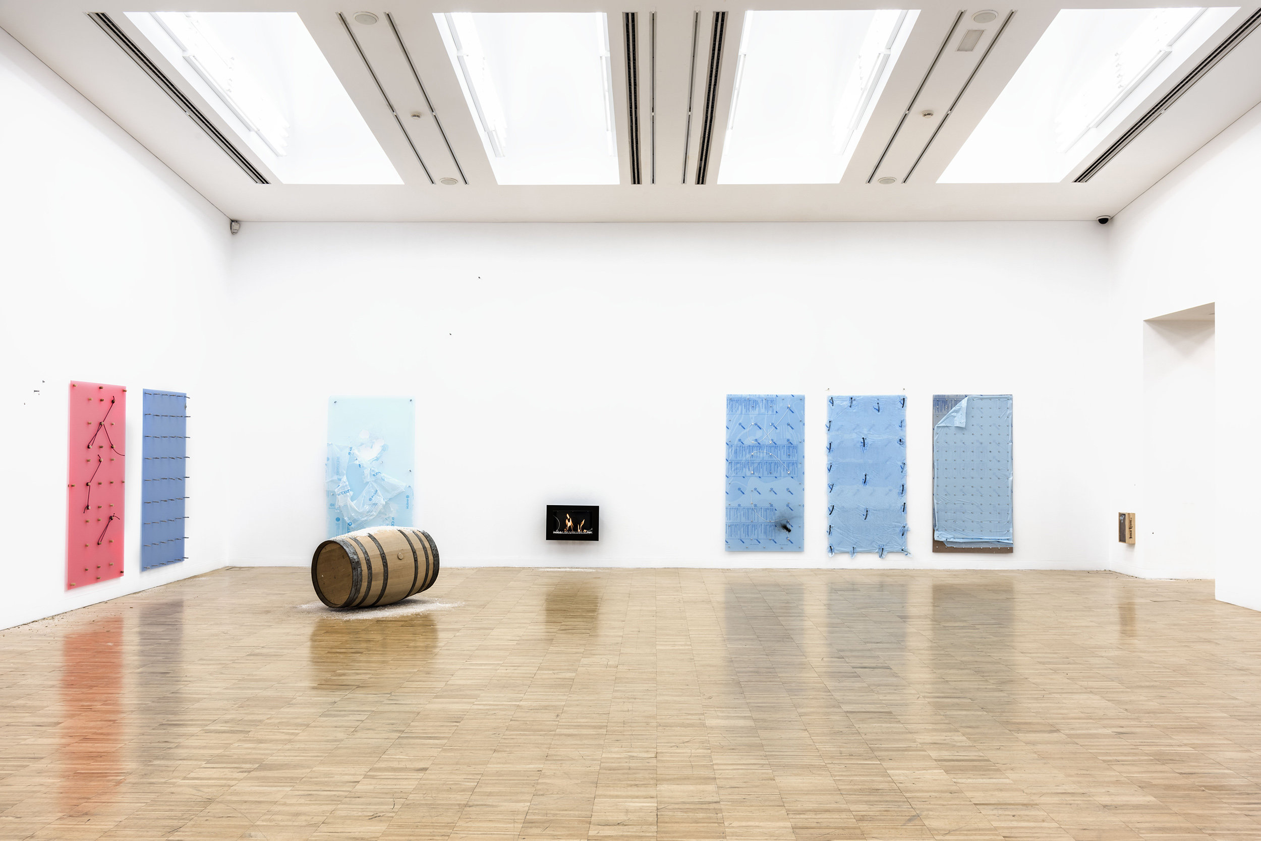 Installation view Bad Weather for Mechanical Habits, Good Weather for Drunks (2016) from group show Crisis? What crisis? at TEA, Santa Cruz de Tenerife. Curated