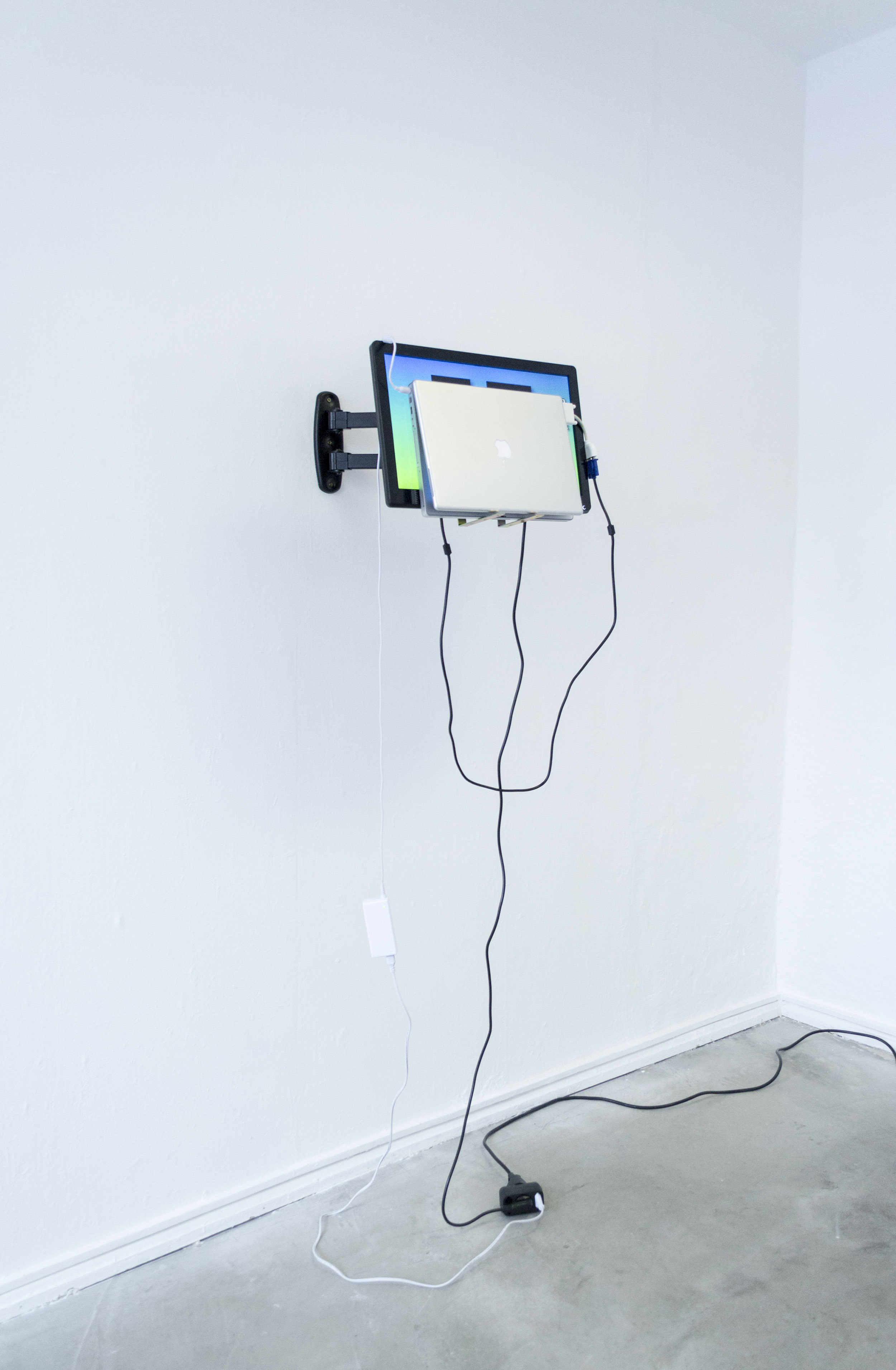 Efficient Piece with the video â€œMatts Handwriting, 2013â€, 2014 Swivel arm, 19â€™â€™ screen, computer and Hd video (color, sound) 11 min 34 s