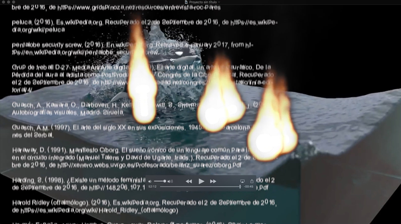 Video Still from â€œInformacionalismo. Formas de colonizaciÃ³n del progreso tÃ©cnico sobre prÃ¡cticas artÃ­sticasâ€ 2017