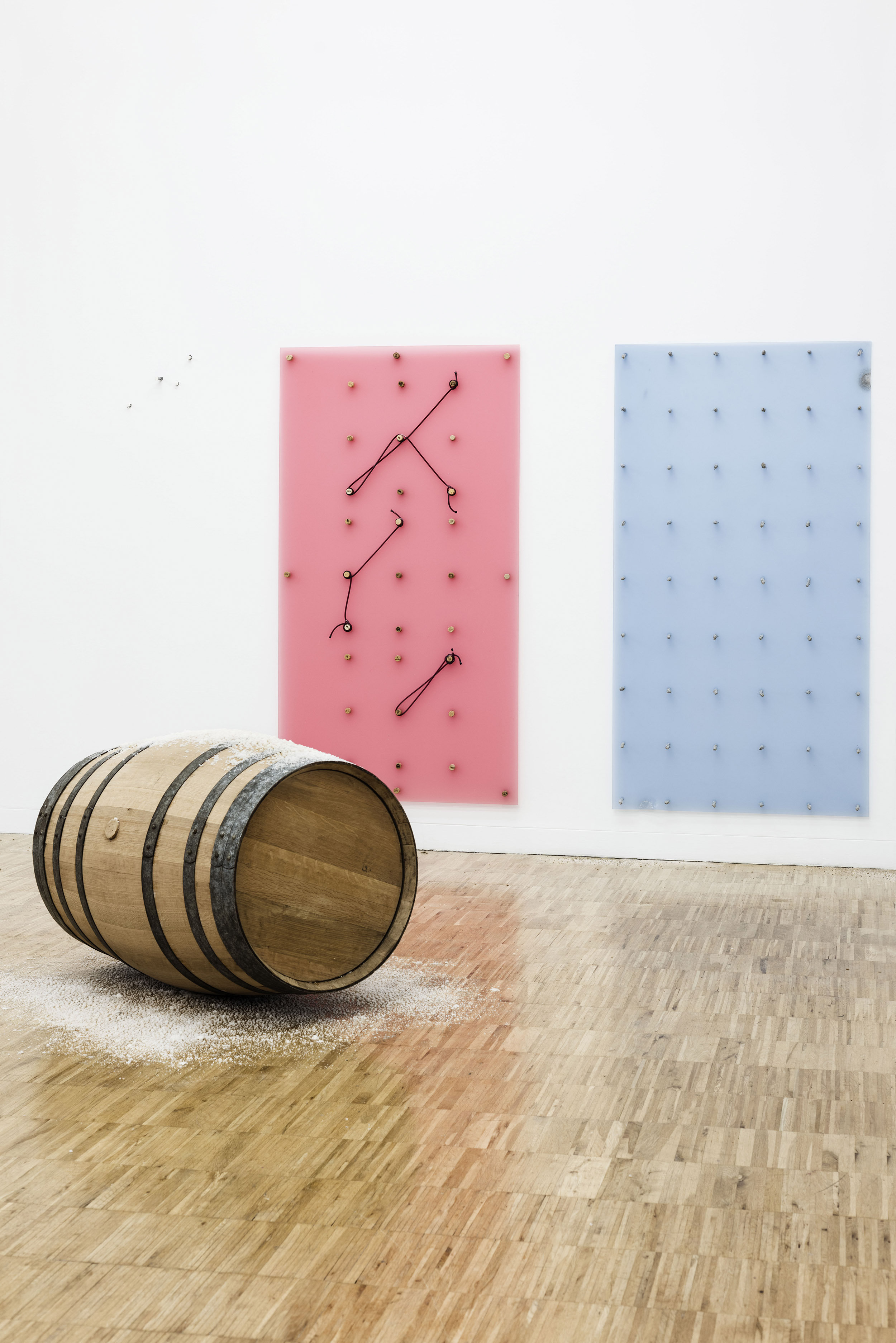 Installation view Bad Weather for Mechanical Habits, Good Weather for Drunks (2016) from group show Crisis? What crisis? at TEA, Santa Cruz de Tenerife. Curated
